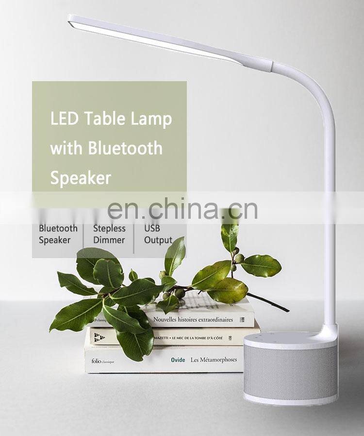 New Product Table Lamp Bluetooth Speaker Luxury Bedside Led Table Lamp