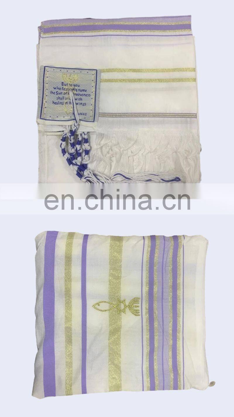 Large Polyester Prayer Shawl Arab Scarf Prayer Pentacost Israel Prayer Talit Shawls Isreal