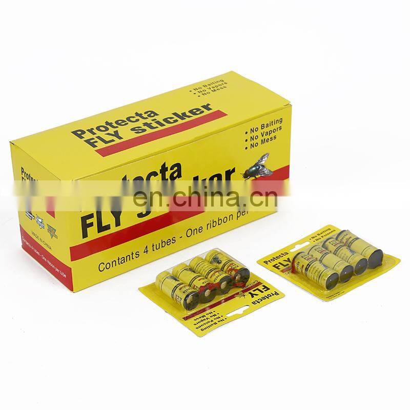 Factory price strong glued disposable yellow fly ribbon flying insect glue trap