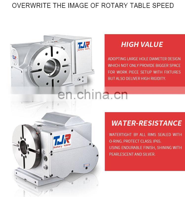 Good quality metal working hydraulic rotary table 4th axis nc rotary tables for cnc milling machines