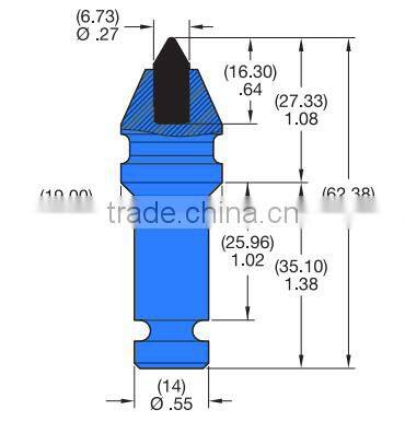 CM61 Trencher Teeth For Microtrencher/Horizontal Directional Drilling