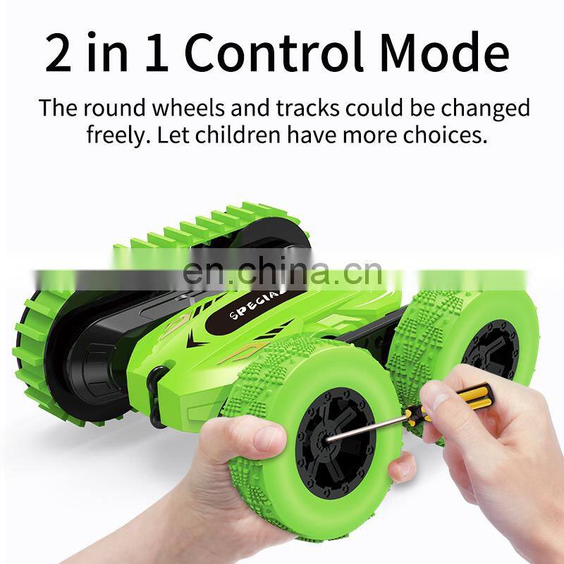 Great Christmas Gift JJRC Q95 2 Play Modes Double-sided Running 360 Rotating Remote Control Stunt Car for Kids