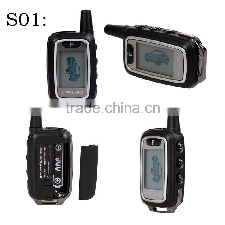 New design two way car alarm system with lcd remote with high quality from China