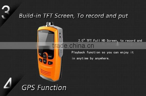 GPS In-expensive 1080P Remote Control Headlamp Camera