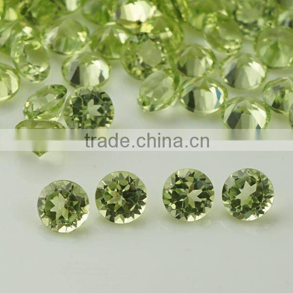 2015 hot selling 3.00mm peridot stone for jewelry setting