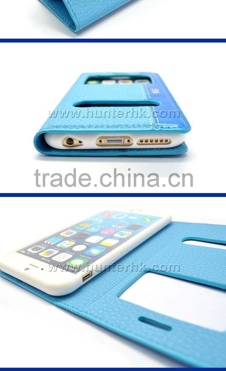 Dual Tone Color For Apple iPhone 6 Window Case