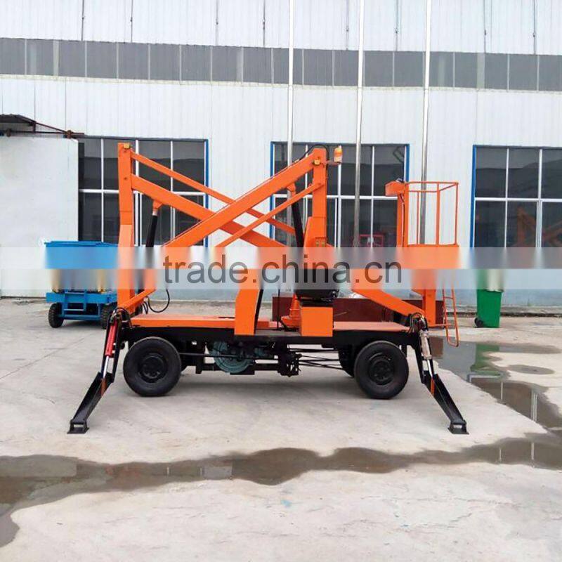 Lifting height 25m, 230kg load capacity Self-propelled articulated boom lift/aerial access work platform for man lift