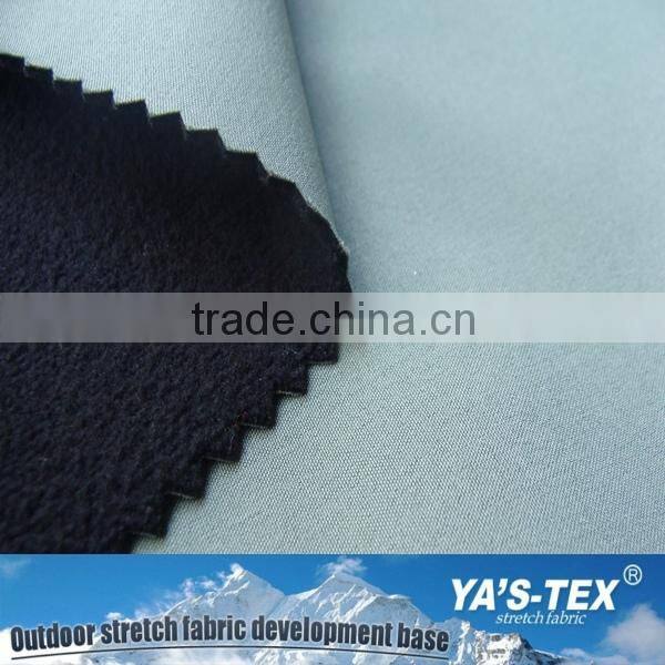 polyester water repellent recycled pet bottle fabric, laminated softshell recycled pet fabric