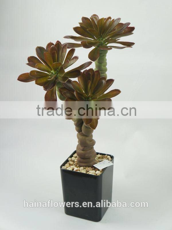 Indoor decorative artificial plants succulent plants with big leaves