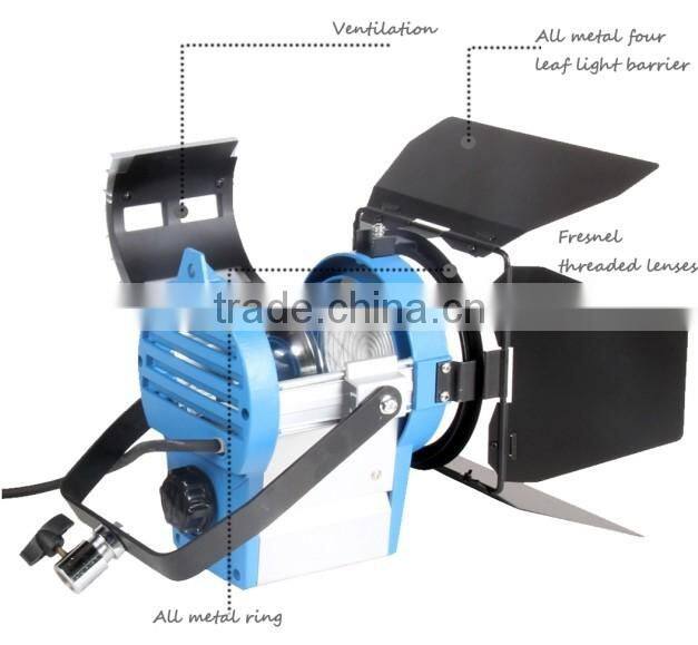 Photography Equipment 650W Fresnel Tungsten Light Spot Video Studio Lighting