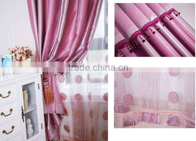 Wholesale high quality s0ft feel newest design home goods window curtains