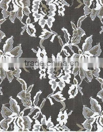ruffled nylon lace fabric