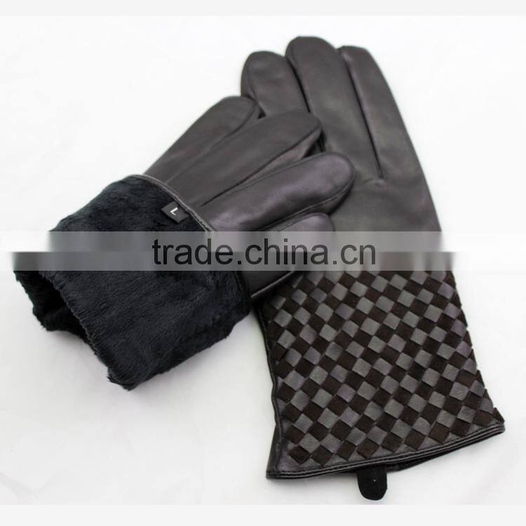 men fashion leather gloves