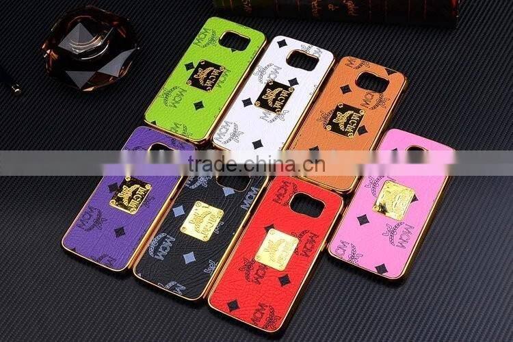 Brand MCM fashion luxury For Samsung S6 PU+PC cell phone case
