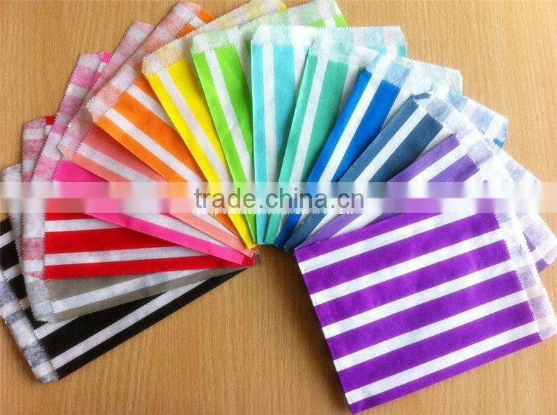 Chevron Porpcorn Kraft Paper Favor Bag