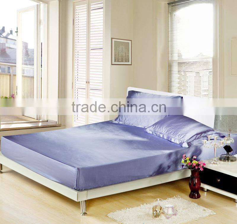 cheap wholesale soft silk bed covers, fitted sheet, silk mattress protector
