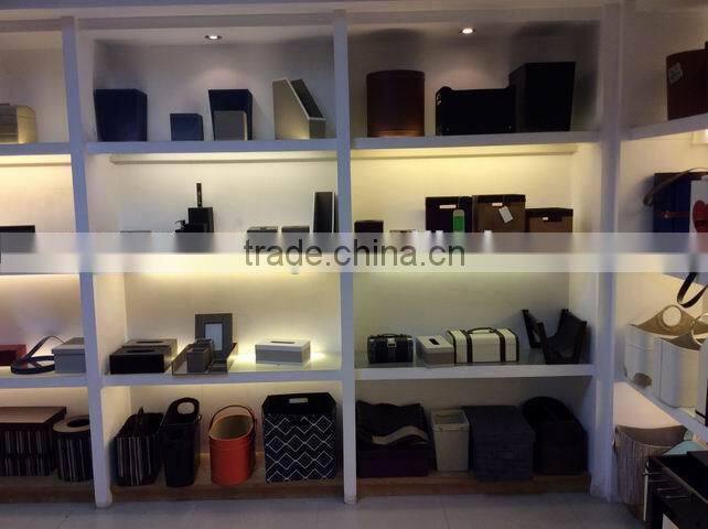 Leather Storage Box wholesaler,2015 Home Folding Chair Storage Box,Fashion Organizer