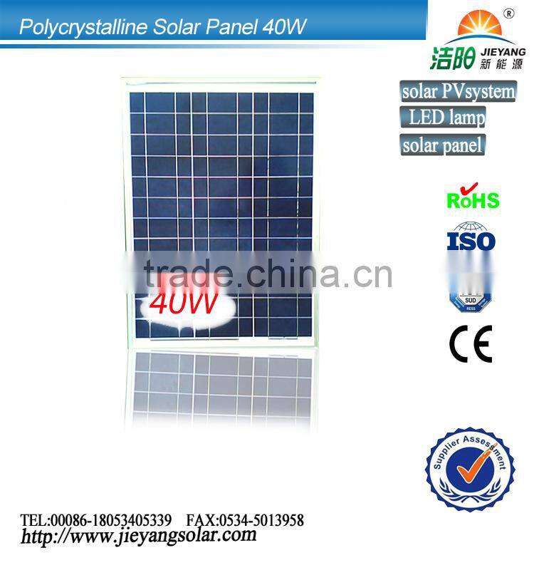 40W Solar panel for street light