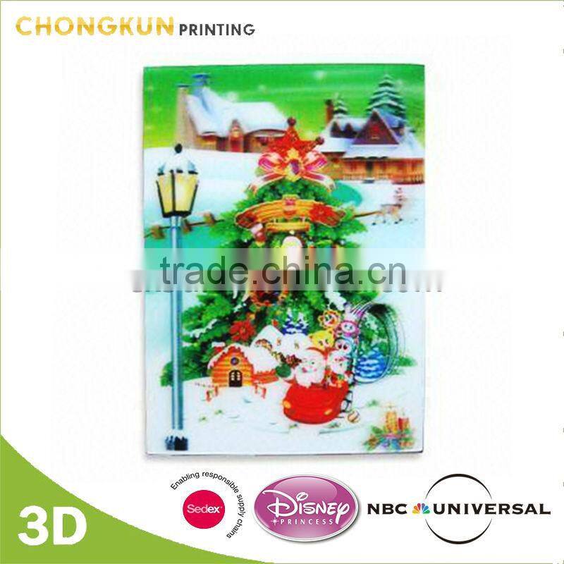 2015 3d christmas greeting card for kids
