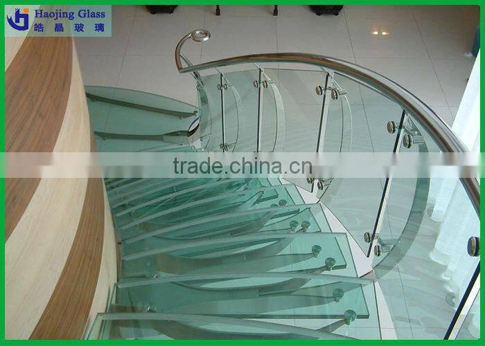 Haojing laminated glass price per square metre with CE certificate