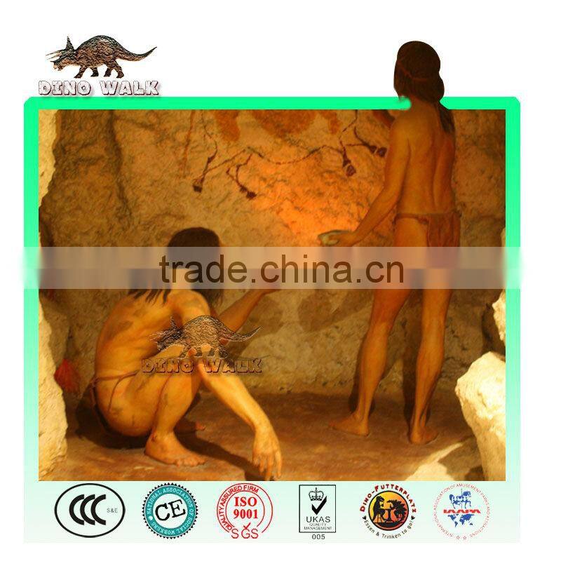 Museum Animatronic Emulation Realistic Robotic Primitive Man Model