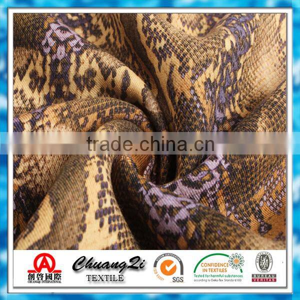 African print rayon fabric/snake skin fabric