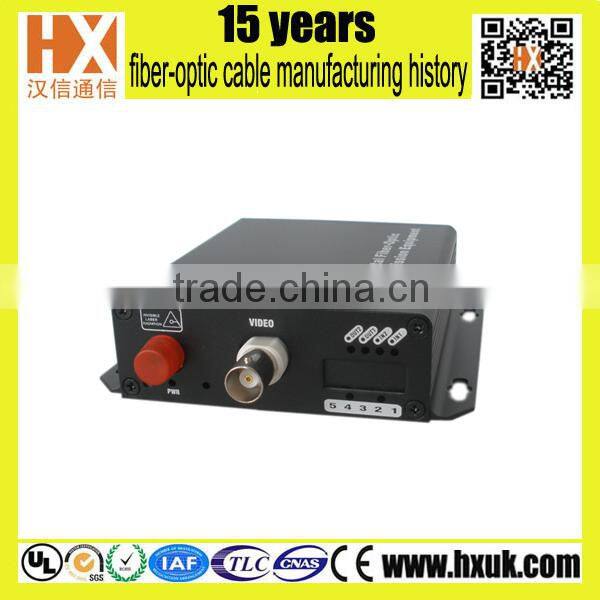long distance transmission single mode cctv fiber optic transmitter receiver