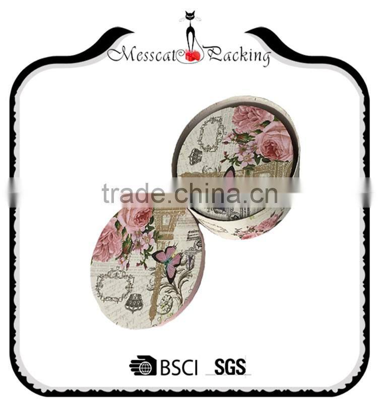 2016 Factory Price Small Cardboard Paper Empty Round Gift Box for Sale