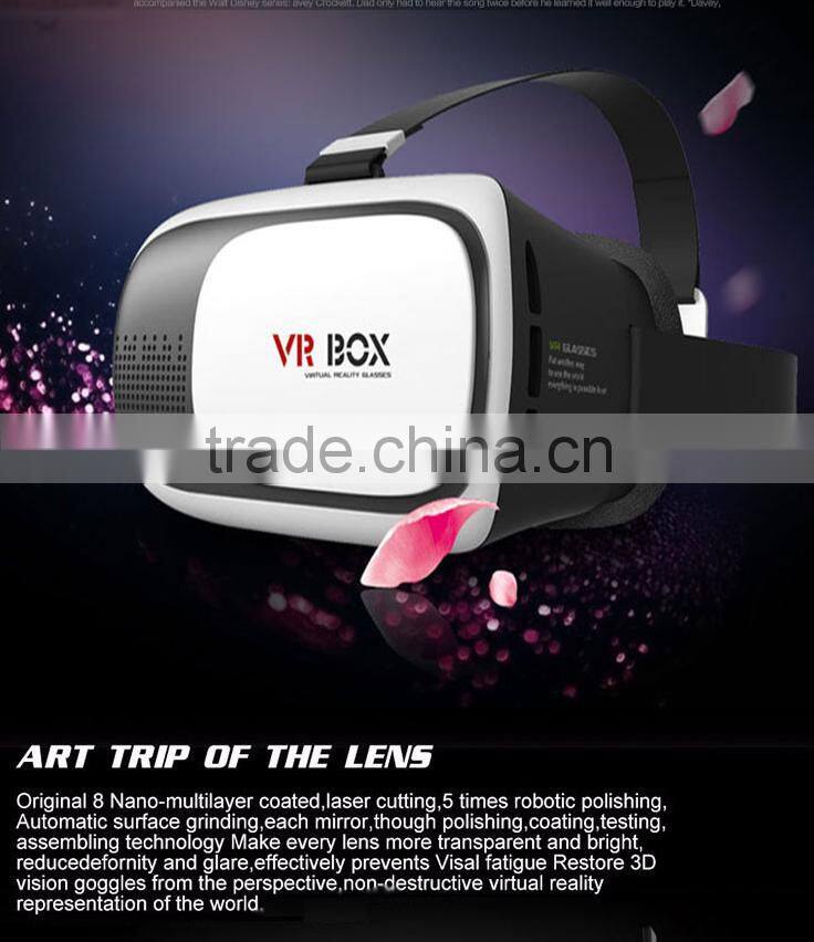 Google cardboard HeadMount VR BOX 3.0 PRO Version VR Virtual 3D Glasses for 3.5" - 6.0" Smart Phone+ bluetooth remote controller