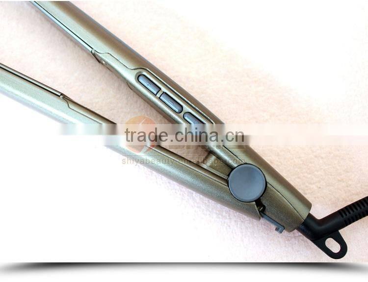 Professional new hair styling tools LCD LED flat iron titanium ceramic 360 power cable for hair straightener online