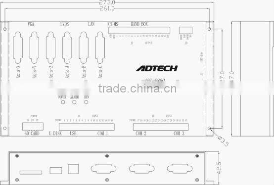 6 axis stand-alone motion controller ADT-8860