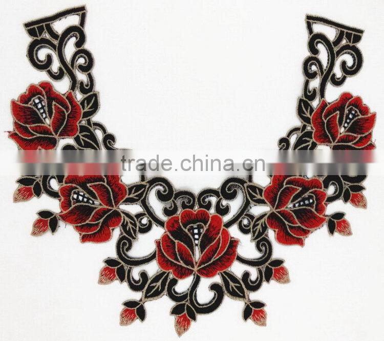 Quality top sell floral lace crochet collar