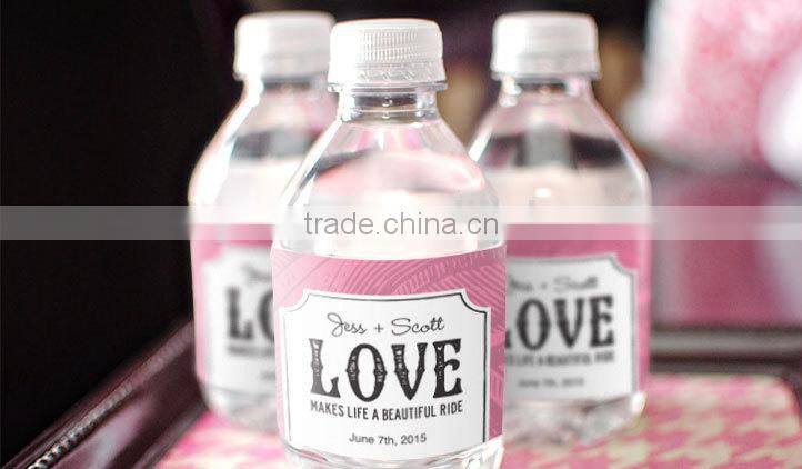 Designer label , mineral water bottle printing label