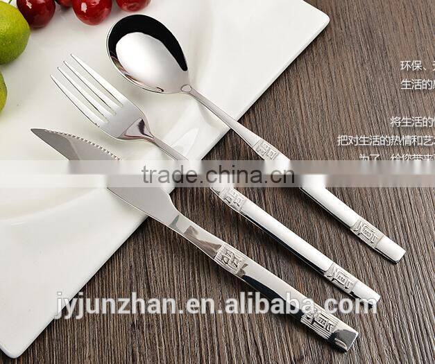 Korean stainless steel steak knife with high mirror polish and low price