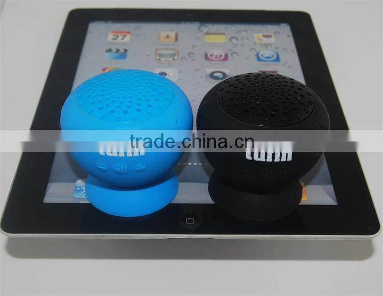 Silicon Mini Handfree Stereo Bluetooth Wireless Sucker Speaker for Mobile Phone