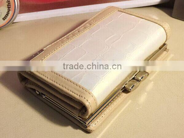 Colorful Women Croco Skin Ladies Small Purse Wallet