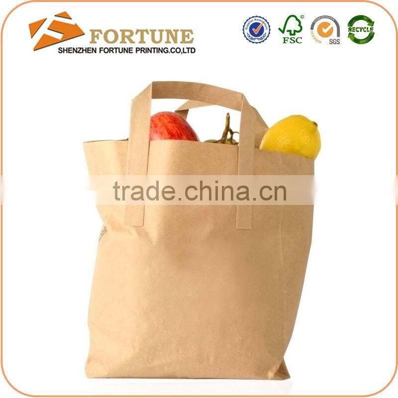 Recyclable Design Custom Shopping Packing Bag Made of Kraft Paper