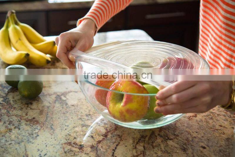 Multi Size Silicone Lids Food and Bowl Covers - Reusable Stretch Lids- Perfect Baking and Cooking Kitchen Gadgets