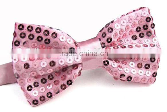 Shiny sequin bow tie