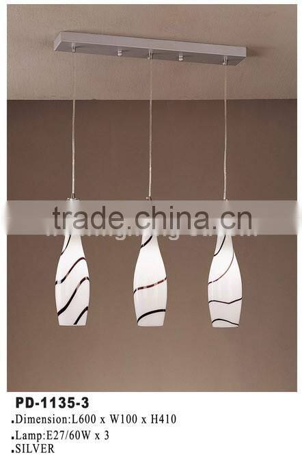 Residential steel and acrylic decoration LED pendant lamp modern