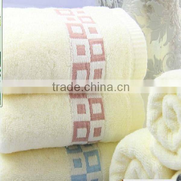 Pure cotton weak twist satin embrodiery super soft face towel