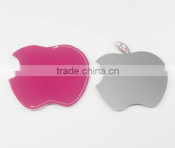 non-breakable gift metal mirror plain metal mirror wallet sized