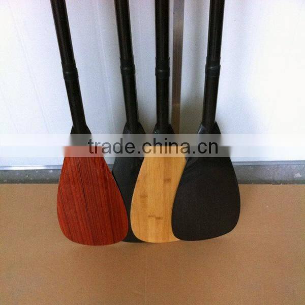 Luxury wooden SUP carbon fiber paddle