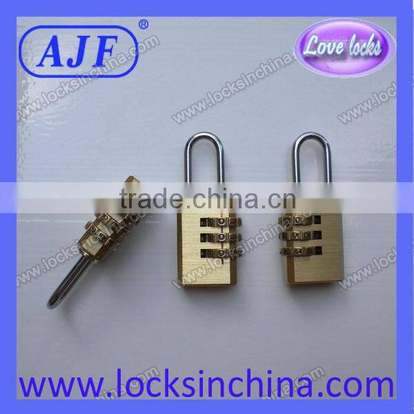 20mm Solid brass combination padlock with 3digits