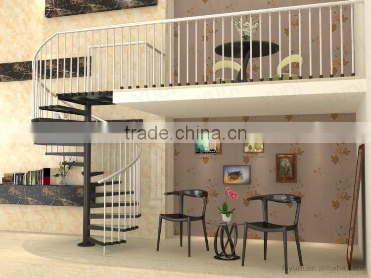 outdoor DIY used aluminum helical spiral staircase designs-YUDI
