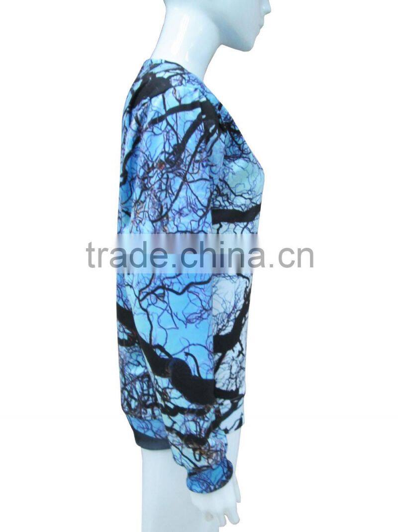 2014 latest fashion printing sweatshirt for women