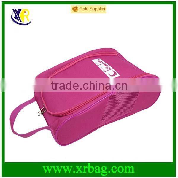 custom reusable portable shoe carrier bag with zipper