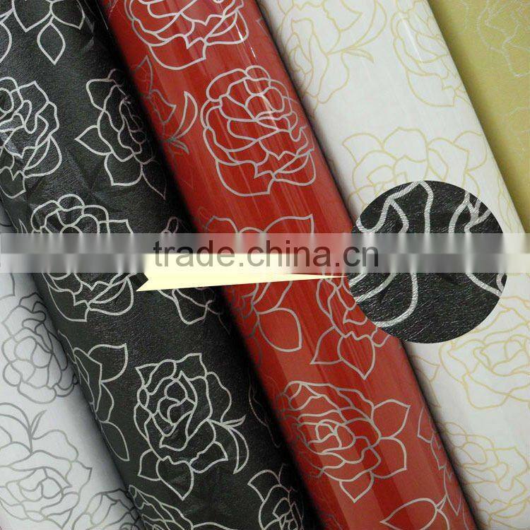Flower design pvc membrane foil for mdf