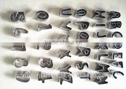 High Quality Hot selling 26 pcs Letters Stainless steel Cookie Cutters