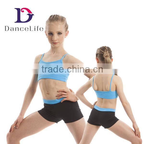 C2417 Wholesale cotton lycra sexy crop bra tops for dance & sports